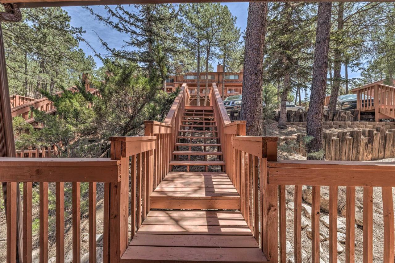 Apartment Forested With Deck And Fireplace!